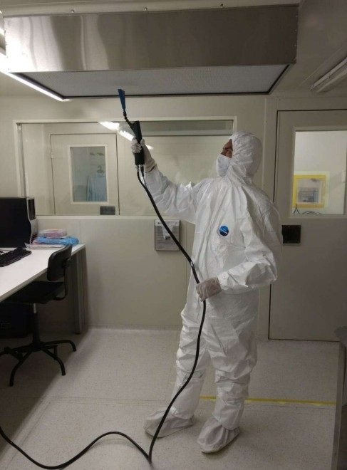 Integridad de filtros Hepa con fotómetro de aerosol
